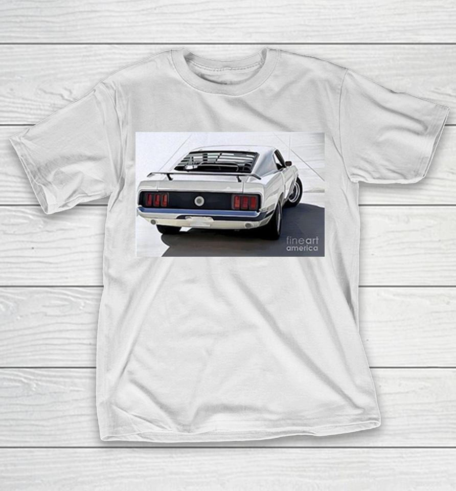 1969 Ford Mustang Fastback Classic Muscle Car Rear View Shirts 1 1969 Ford Mustang Fastback Classic Muscle Car Rear View Shirts