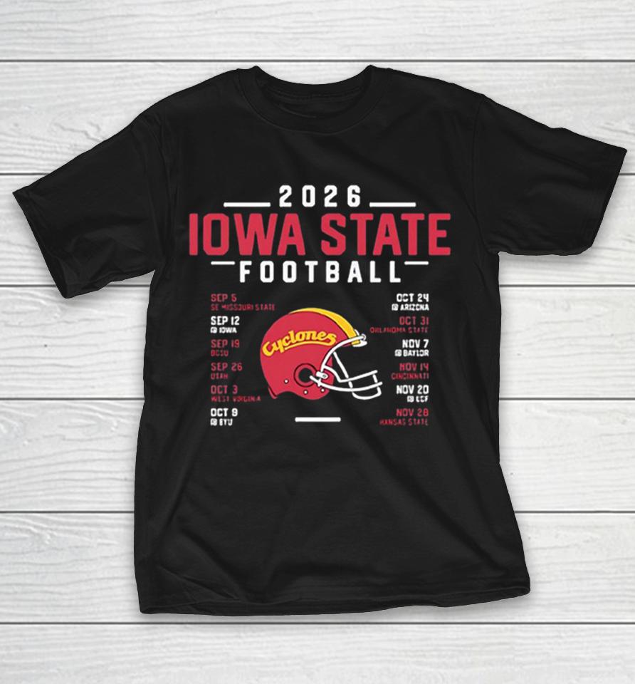 2026 Iowa State Football Schedule Featuring Cyclones Team And Opponent List Shirts 1 2026 Iowa State Football Schedule Featuring Cyclones Team And Opponent List Shirts