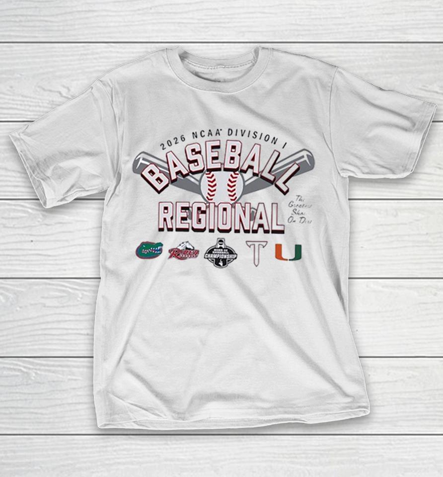 2026 Ncaa Division I Baseball Regional Florida Gators Rider Broncs Miami Hurricanes Shirts 1 2026 Ncaa Division I Baseball Regional Florida Gators Rider Broncs Miami Hurricanes Shirts