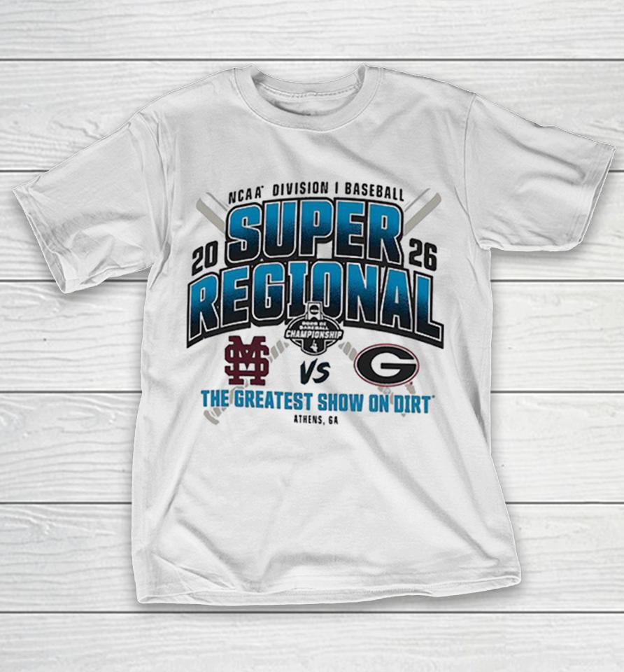 2026 Ncaa Division I Baseball Super Regional Mississippi State Vs Georgia Bulldogs Shirts 1 2026 Ncaa Division I Baseball Super Regional Mississippi State Vs Georgia Bulldogs Shirts