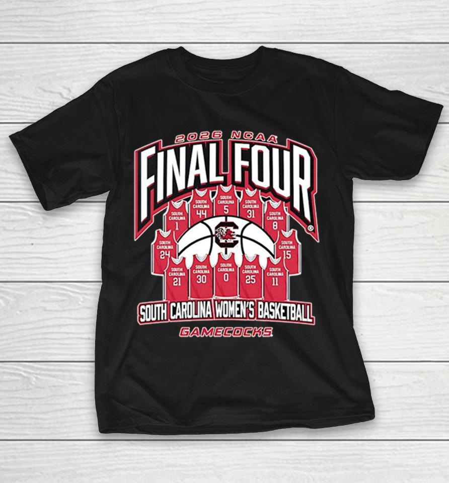 2026 Ncaa Final Four South Carolina Gamecocks Basketball Team Roster Shirts 1 2026 Ncaa Final Four South Carolina Gamecocks Basketball Team Roster Shirts