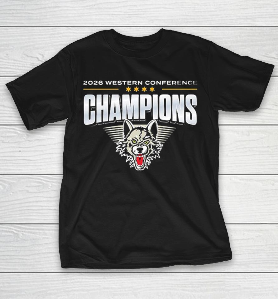 2026 Western Conference Champions Chicago Wolves Mascot Logo Basketball Shirts 1 2026 Western Conference Champions Chicago Wolves Mascot Logo Basketball Shirts