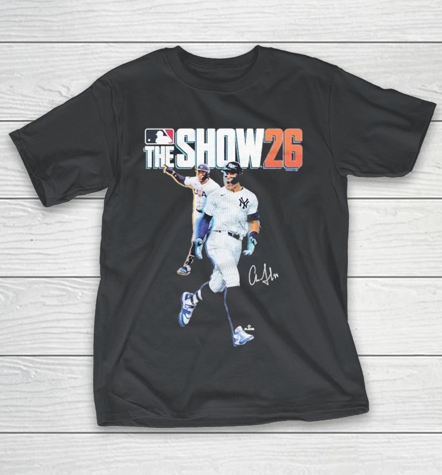 Aaron Judge New York Yankees The Show 26 Signature Shirts 1 Aaron Judge New York Yankees The Show 26 Signature Shirts