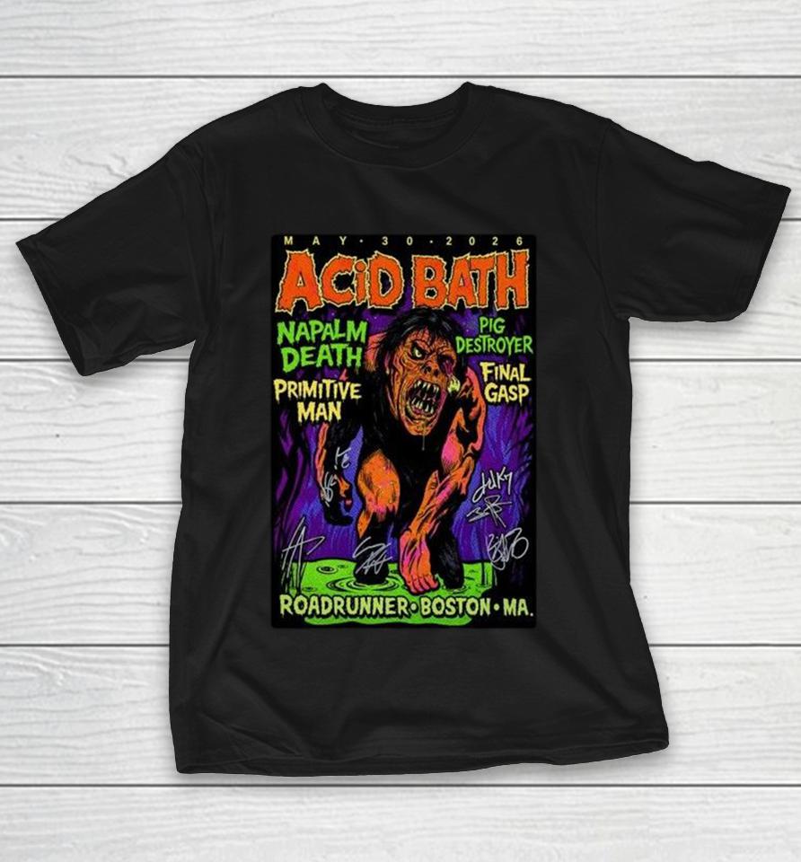 Acid Bath Boston Ma Roadrunner May 30, 2026 Shirts 1 Acid Bath Boston Ma Roadrunner May 30, 2026 Shirts
