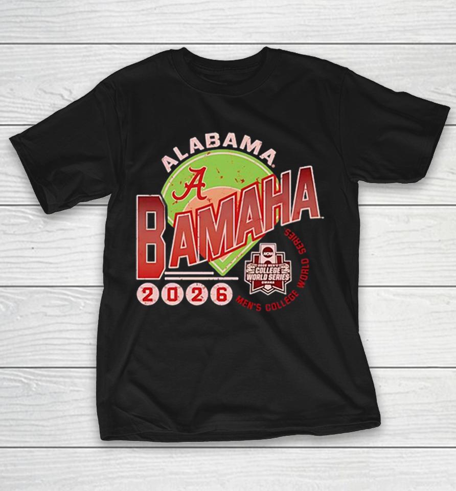 Alabama Crimson Tide 2026 Men’s College World Series Omaha baseball Shirts