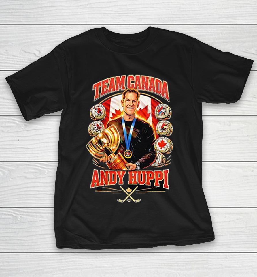 Andy Huppi Team Canada Hockey Championship Ring Gold Trophy Hockey Fanatics Shirts 1 Andy Huppi Team Canada Hockey Championship Ring Gold Trophy Hockey Fanatics Shirts