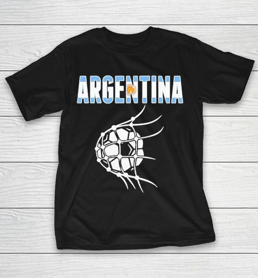 Argentina Soccer Ball In Net World Cup Goal Celebration Fans National Team Shirts 1 Argentina Soccer Ball In Net World Cup Goal Celebration Fans National Team Shirts