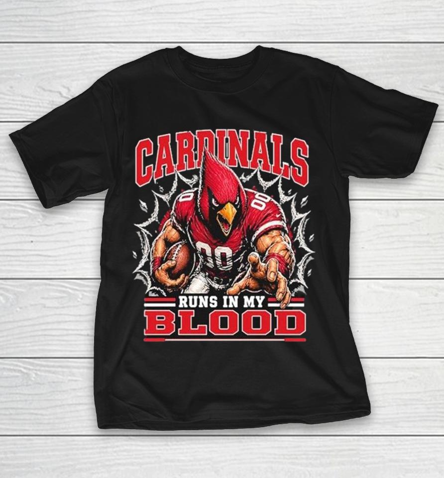Arizona Cardinals Runs In My Blood Mascot Shirts 1 Arizona Cardinals Runs In My Blood Mascot Shirts