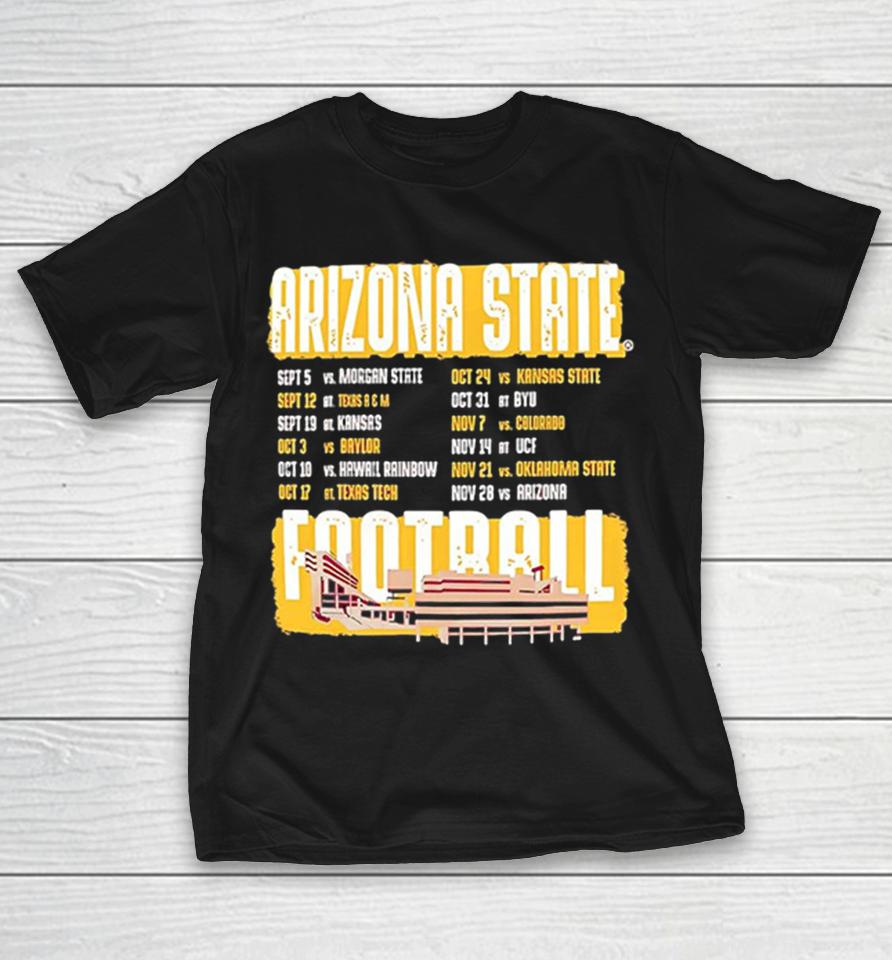 Arizona State Football Schedule Morgan State Texas A M Baylor Kansas State Oklahoma State Shirts 1 Arizona State Football Schedule Morgan State Texas A M Baylor Kansas State Oklahoma State Shirts