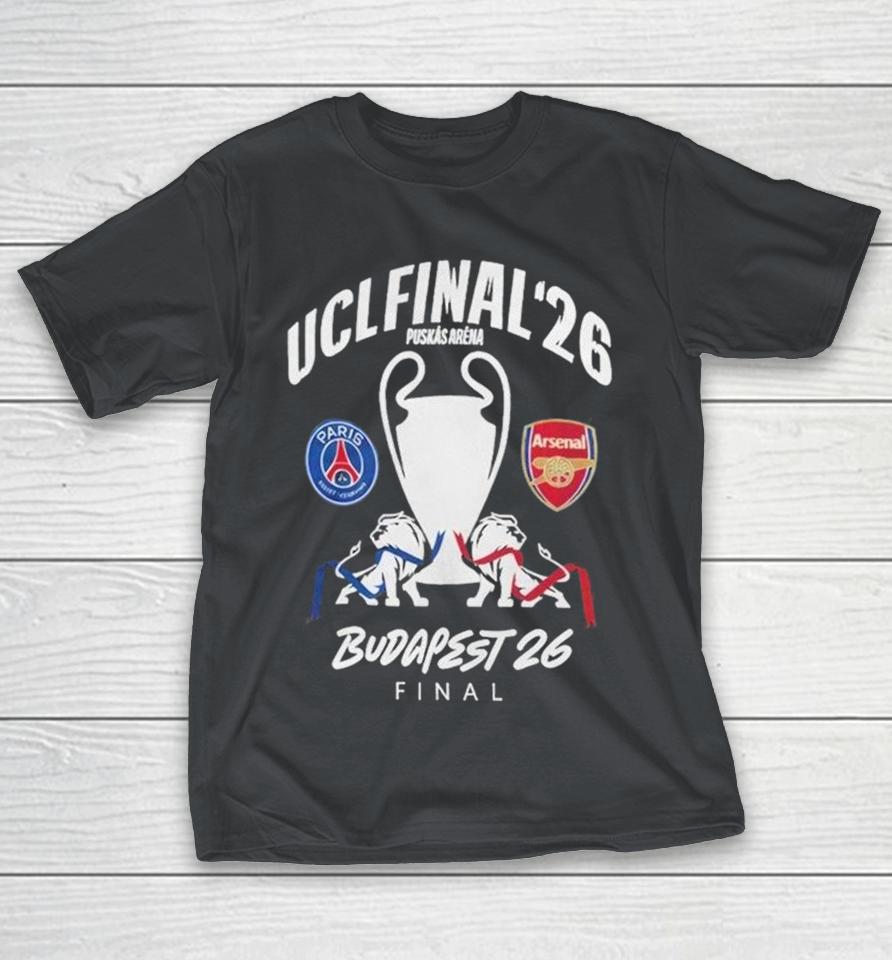 Arsenal Vs Psg Ucl Finalist Budapest 2026 Shirts 1 Arsenal Vs Psg Ucl Finalist Budapest 2026 Shirts
