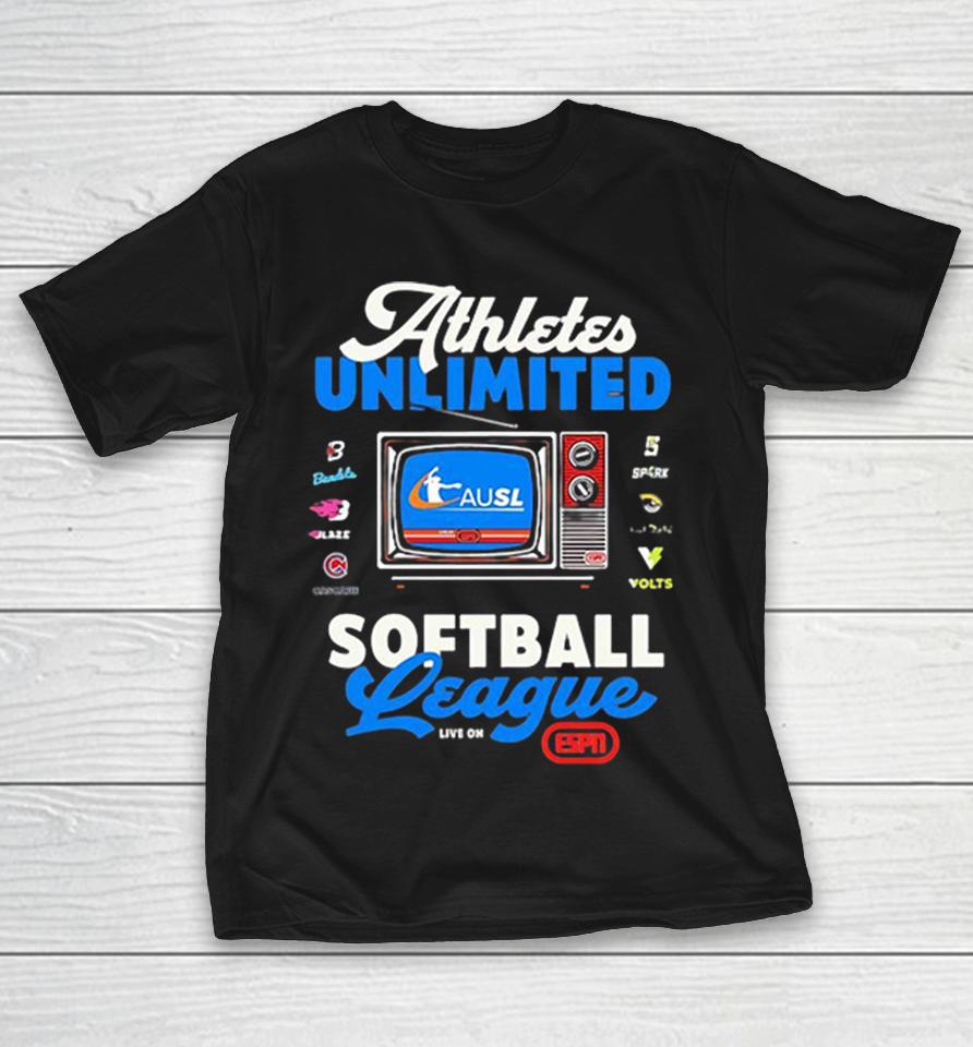 Athletes Unlimited Softball League Bandits Blaze Cascade Spark Talons Volts Shirts 1 Athletes Unlimited Softball League Bandits Blaze Cascade Spark Talons Volts Shirts