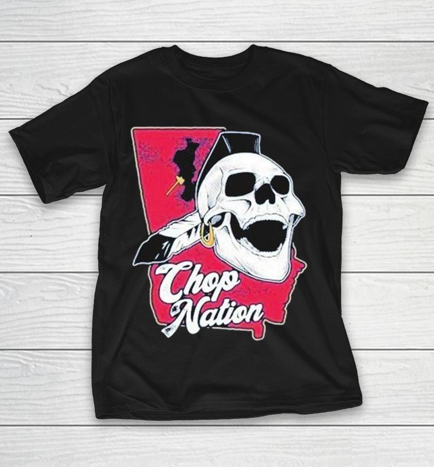 Atlanta Braves Chop Nation Skull Shirts 1 Atlanta Braves Chop Nation Skull Shirts