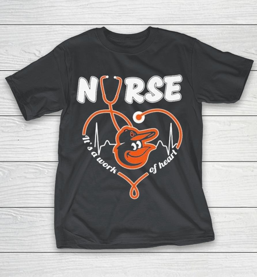 Baltimore Orioles Nurse It’s A Work Of Heart Stethoscope Shirts 1 Baltimore Orioles Nurse It’s A Work Of Heart Stethoscope Shirts