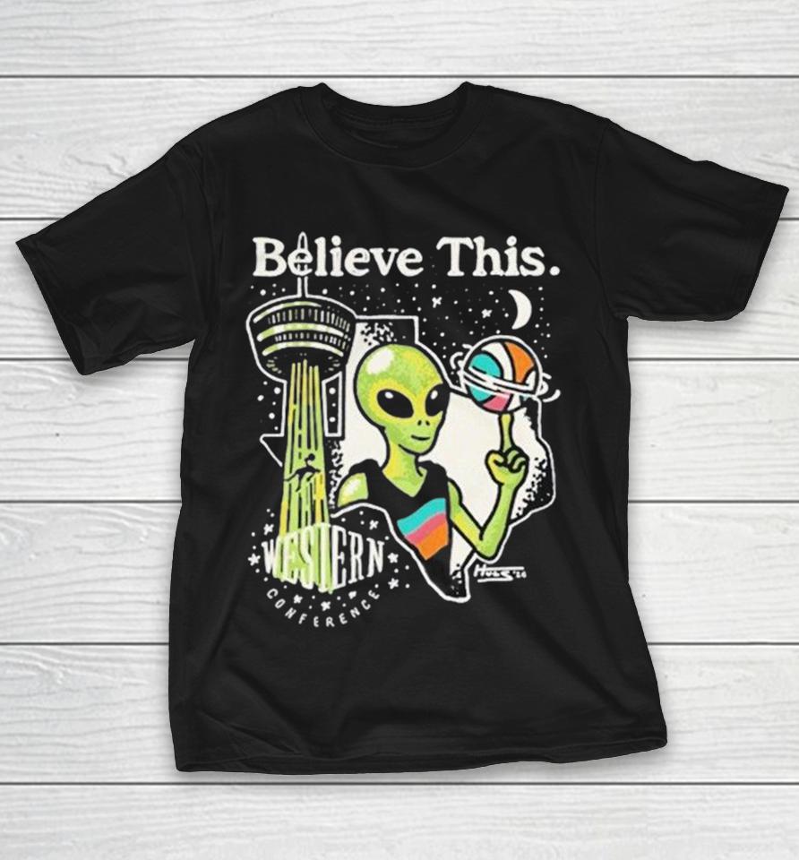 Believe This San Antonio Spurs Western Conference 2026 Alien Shirts 1 Believe This San Antonio Spurs Western Conference 2026 Alien Shirts