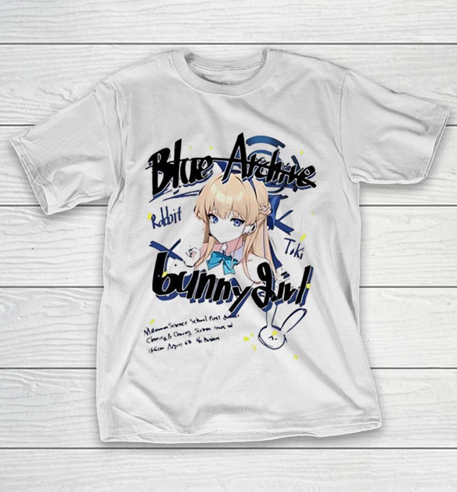 Blue Archive Rabbit Toki Bunny Girl Millennium Science School First Dmr Shirts 1 Blue Archive Rabbit Toki Bunny Girl Millennium Science School First Dmr Shirts
