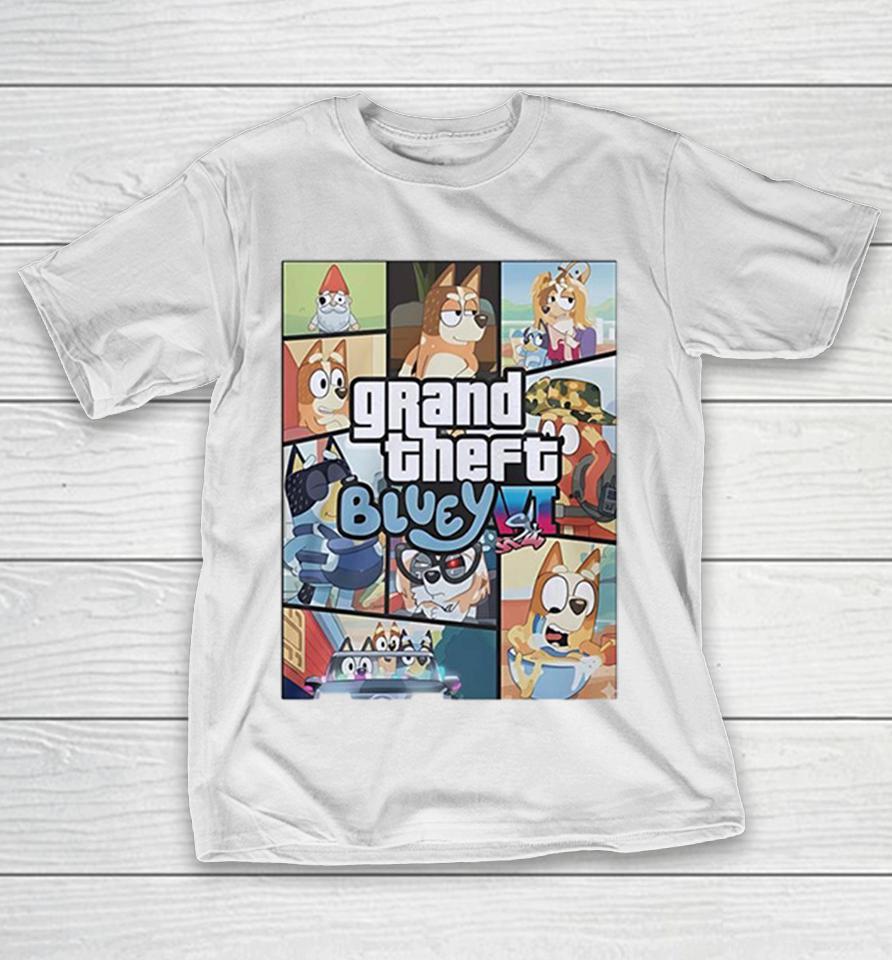 Bluey Grand Theft Auto Vi Parody Heeler Family Pop Culture Characters Gaming Shirts 1 Bluey Grand Theft Auto Vi Parody Heeler Family Pop Culture Characters Gaming Shirts