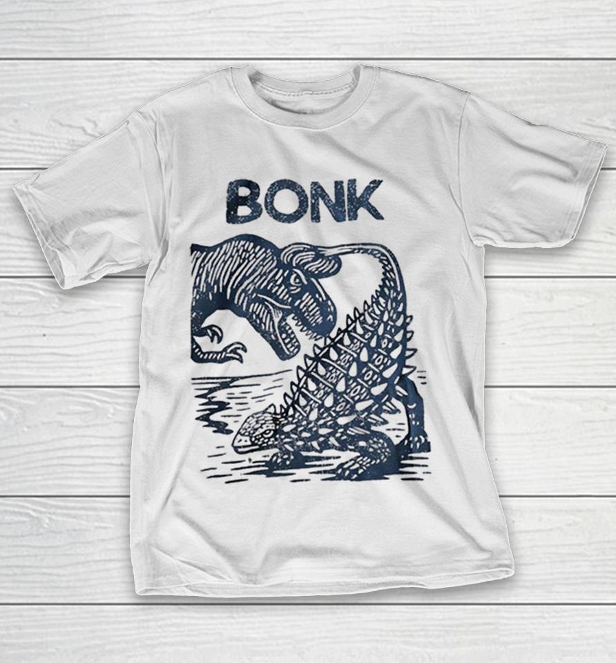 Bonk Tyrannosaurus Rex And Ankylosaurus Dinosaur Illustration Nature Science Shirts 1 Bonk Tyrannosaurus Rex And Ankylosaurus Dinosaur Illustration Nature Science Shirts
