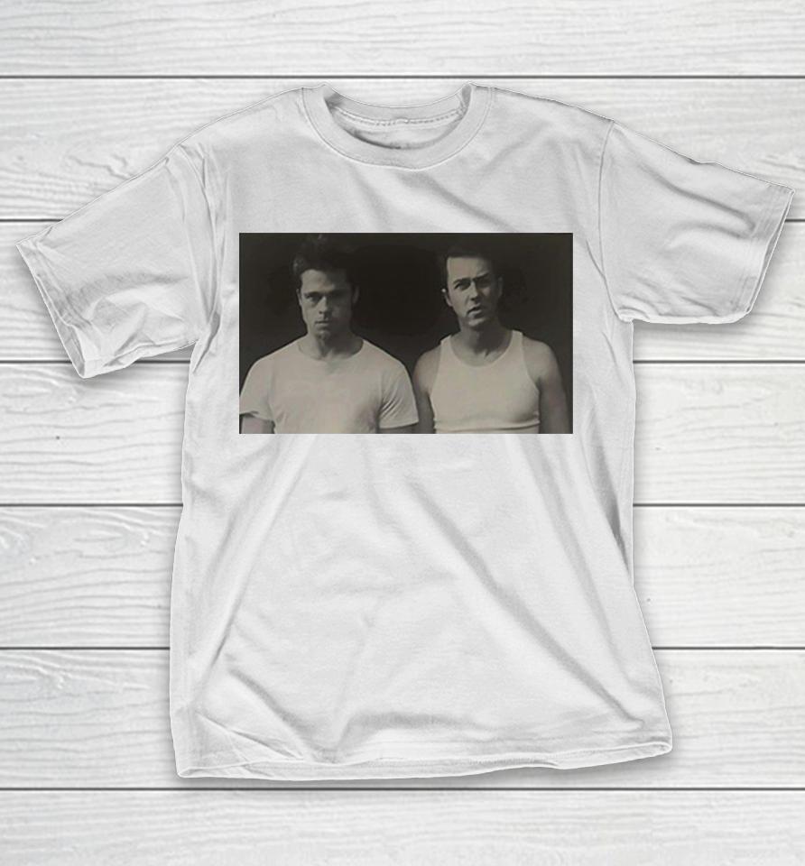 Brad Pitt Edward Norton Fight Club Tyler Durden And The Narrator Movie Shirts 1 Brad Pitt Edward Norton Fight Club Tyler Durden And The Narrator Movie Shirts