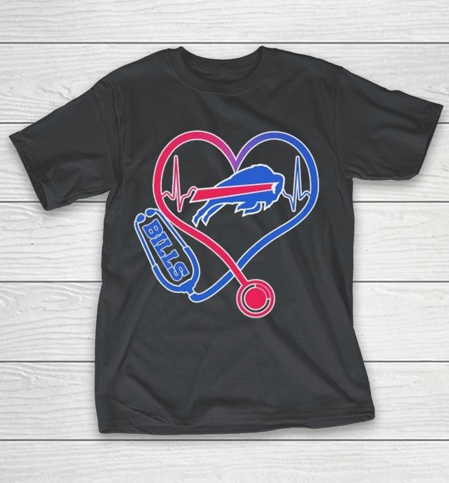 Buffalo Bills Nurse Stethoscope Heartbeat Shirts 1 Buffalo Bills Nurse Stethoscope Heartbeat Shirts