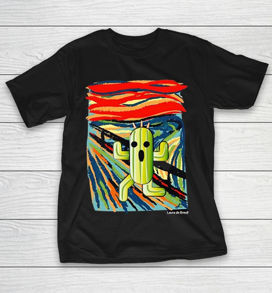 Cactuar The Scream Final Fantasy Mashup Laura De Breuil Parody Art Shirts 1 Cactuar The Scream Final Fantasy Mashup Laura De Breuil Parody Art Shirts