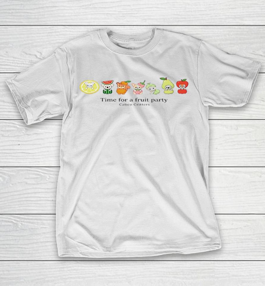 Calico Critters Time For A Fruit Party Lemon Watermelon Orange Strawberry Melon Shirts 1 Calico Critters Time For A Fruit Party Lemon Watermelon Orange Strawberry Melon Shirts