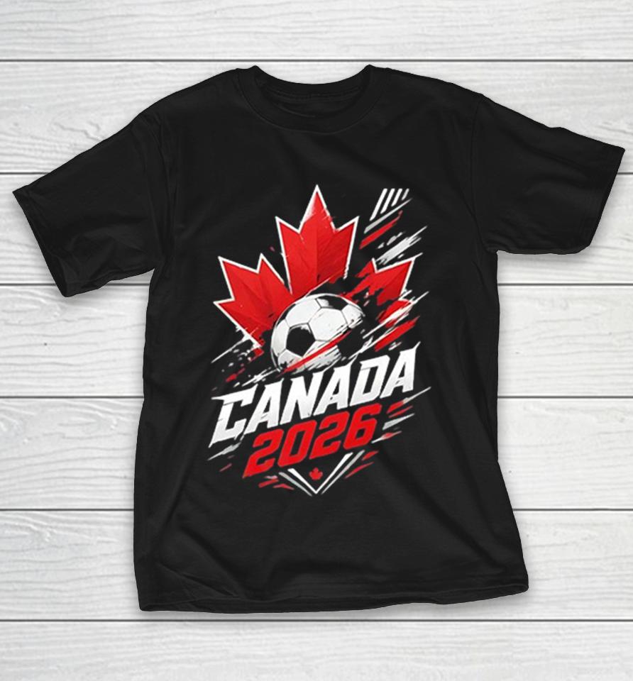 Canada 2026 World Cup Soccer Maple Leaf Flag Shirts 1 Canada 2026 World Cup Soccer Maple Leaf Flag Shirts