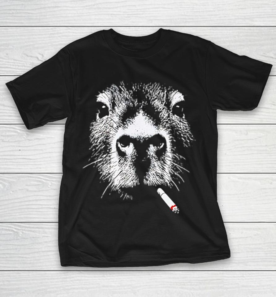 Capybara Smoking A Cigarette Pop Culture Animal Portrait Aesthetic Humor Shirts 1 Capybara Smoking A Cigarette Pop Culture Animal Portrait Aesthetic Humor Shirts
