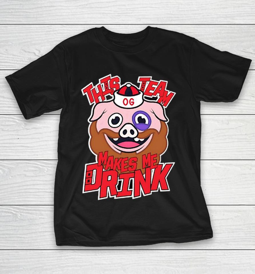 Carolina Hurricanes Ice Hog This Team Makes Me Drink Shirts 1 Carolina Hurricanes Ice Hog This Team Makes Me Drink Shirts
