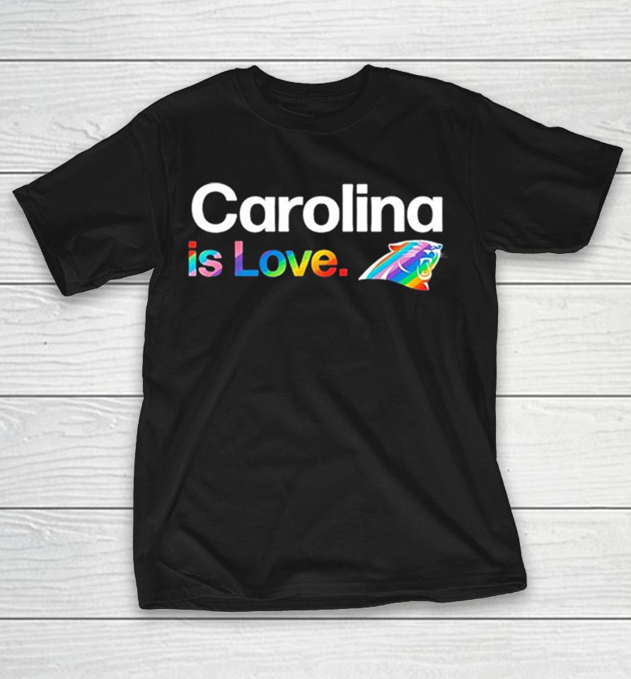 Carolina Is Love Carolina Panthers Rainbow Pride Nfl Logo Shirts 1 Carolina Is Love Carolina Panthers Rainbow Pride Nfl Logo Shirts