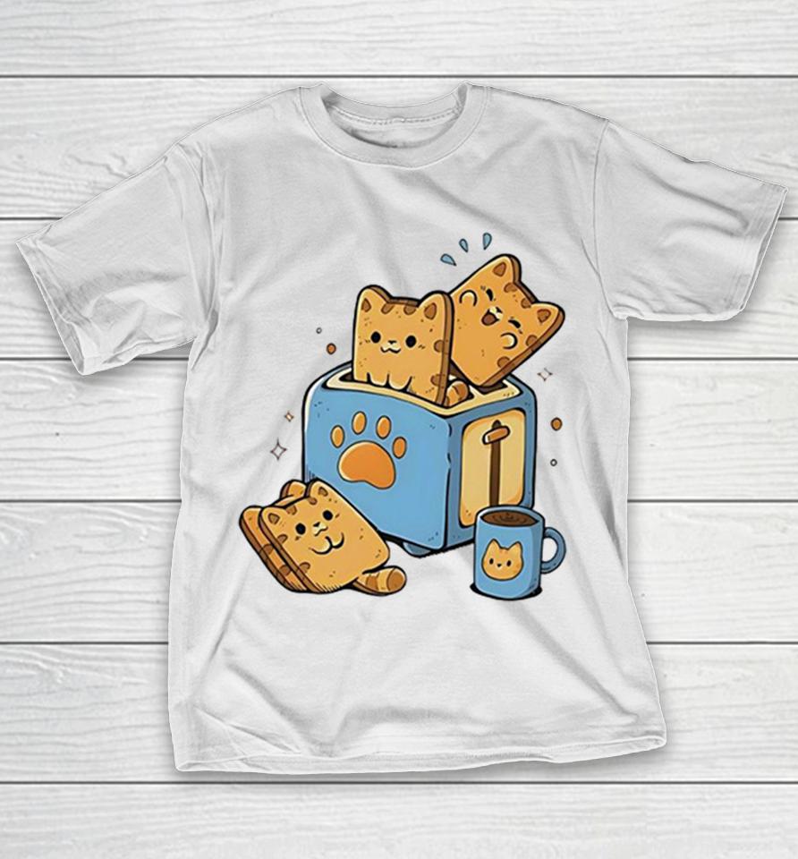Cat Toast Breakfast Paw Print Toaster Morning Coffee Ceramic Mug Graphic Print Shirts 1 Cat Toast Breakfast Paw Print Toaster Morning Coffee Ceramic Mug Graphic Print Shirts