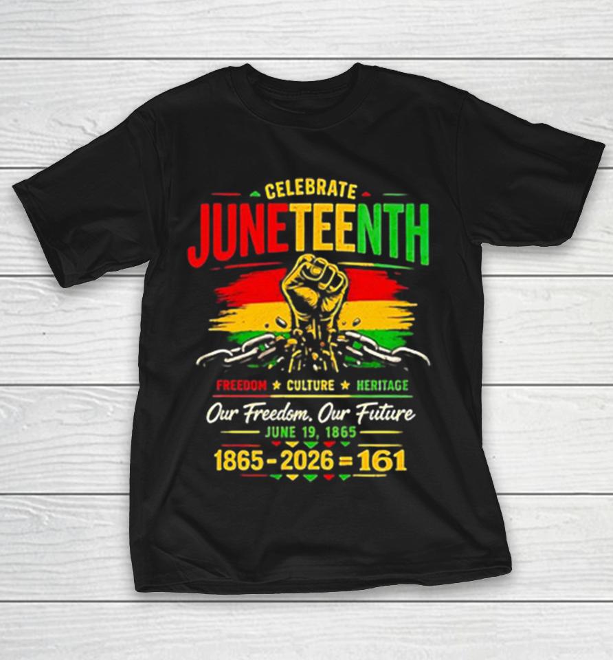 Celebrate Juneteenth Freedom Culture Heritage Our Freedom Our Future 1865 2026 161 Shirts 1 Celebrate Juneteenth Freedom Culture Heritage Our Freedom Our Future 1865 2026 161 Shirts