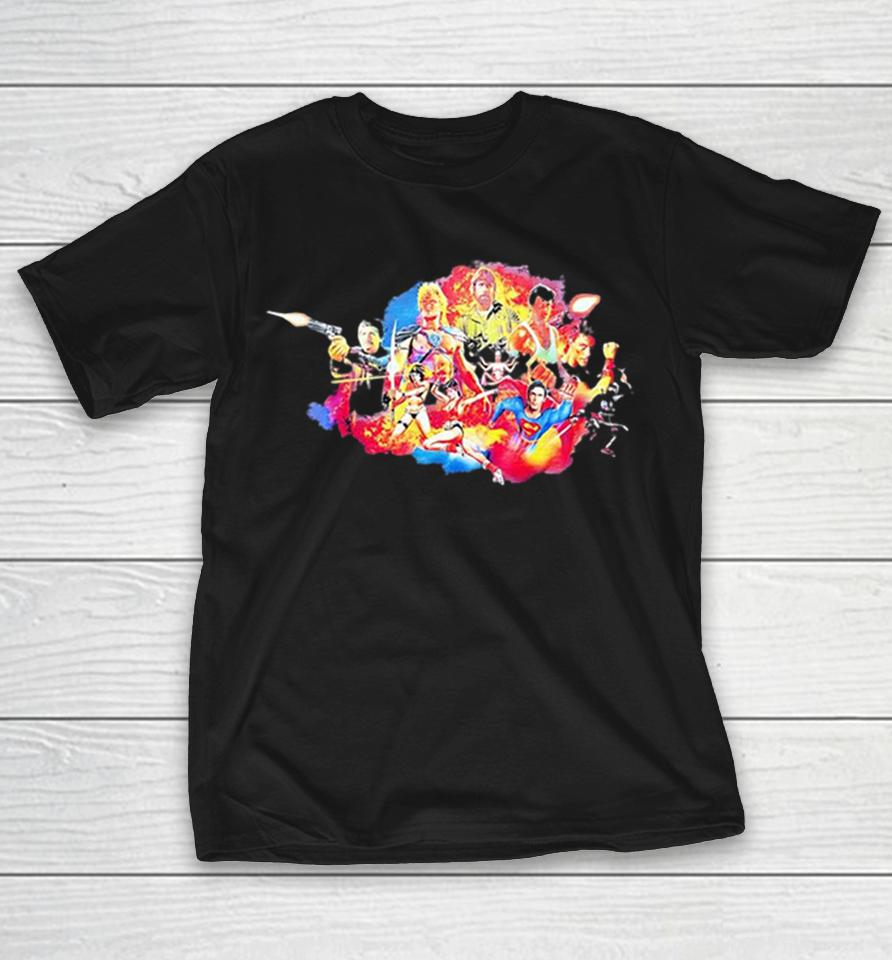 Charles Bronson He-Man Chuck Norris Sylvester Stallone Jean-Claude Van Damme Superman Shirts 1 Charles Bronson He-Man Chuck Norris Sylvester Stallone Jean-Claude Van Damme Superman Shirts