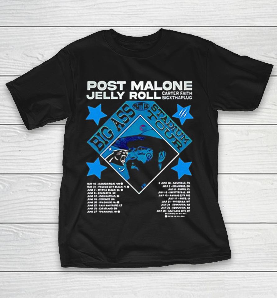 Charlotte Panthers X Post Malone Jelly Roll Big Ass Stadium Tour 2026 Shirts 1 Charlotte Panthers X Post Malone Jelly Roll Big Ass Stadium Tour 2026 Shirts