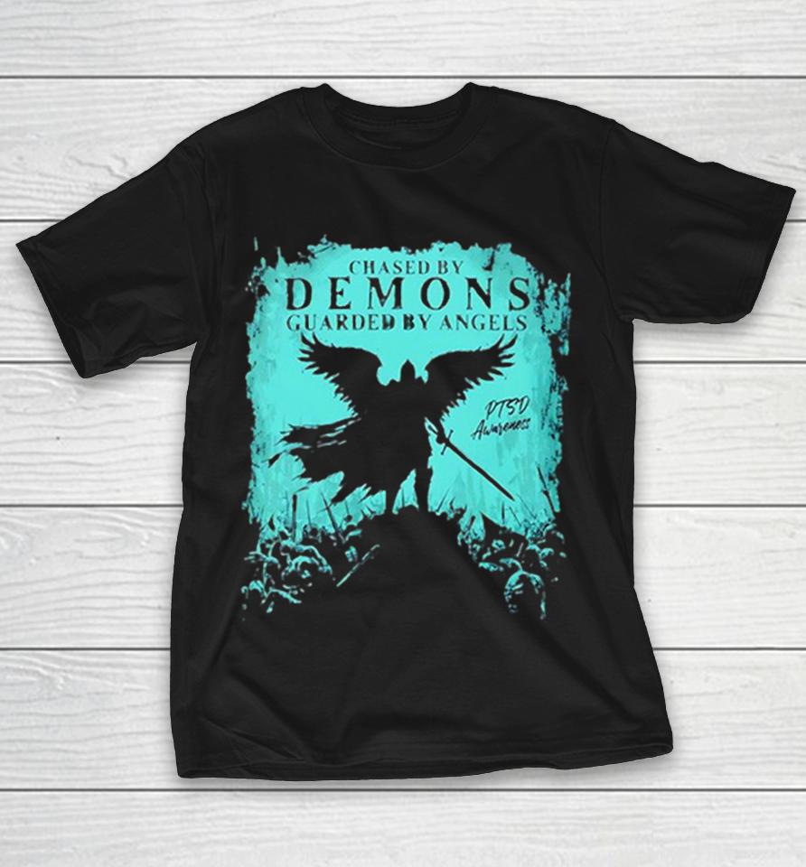 Chased By Demons Guarded By Angels Ptsd Awareness Shirts 1 Chased By Demons Guarded By Angels Ptsd Awareness Shirts