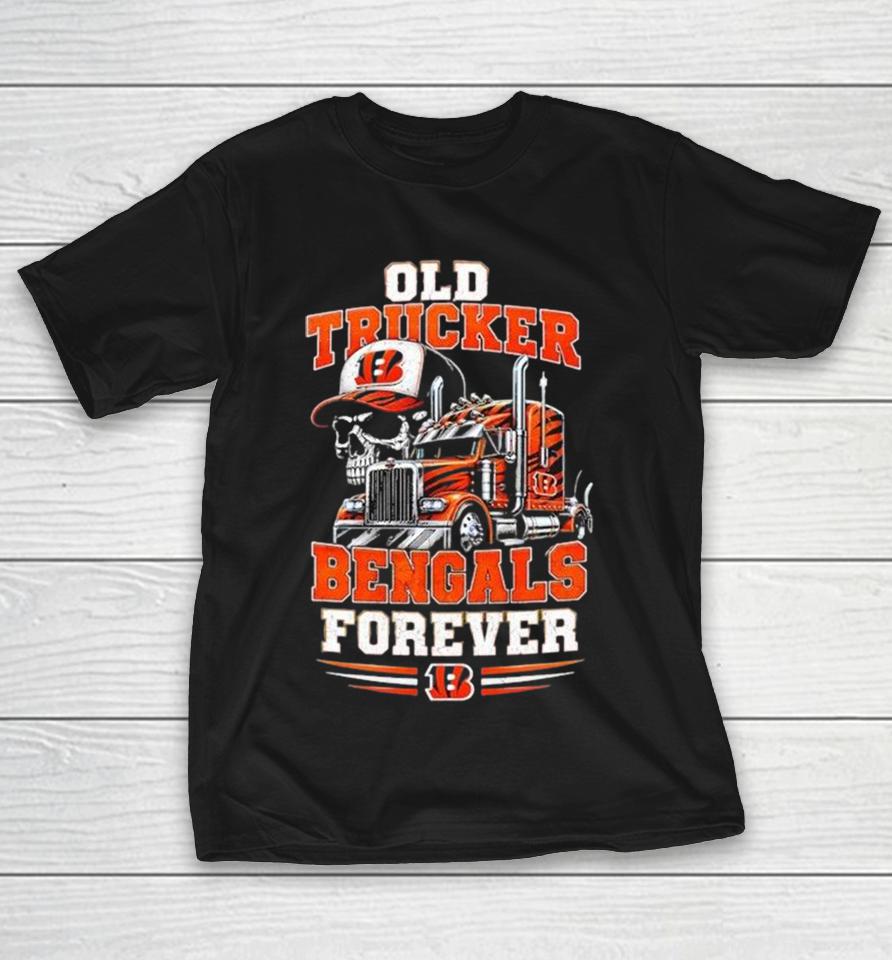 Cincinnati Bengals Old Trucker Forever Skull Shirts 1 Cincinnati Bengals Old Trucker Forever Skull Shirts