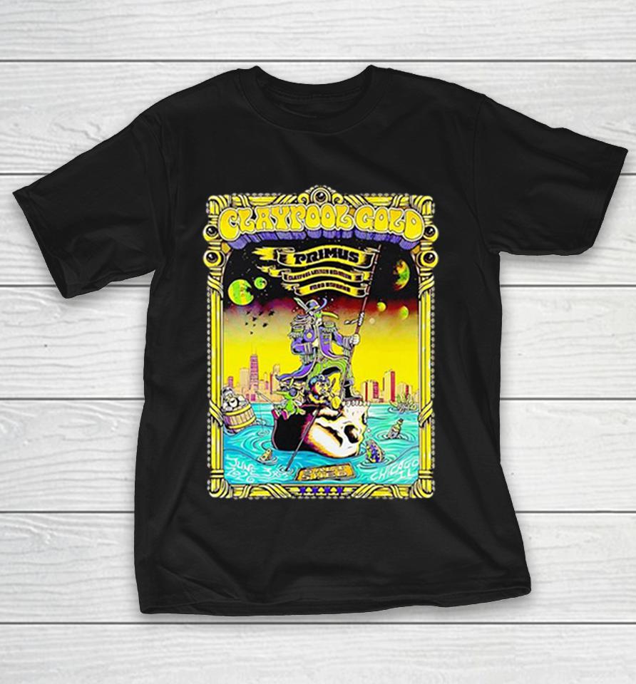 Claypool Gold Primus Claypool Lennon Delirium And Frog Brigade Chicago Illinois 2026 Event Shirts 1 Claypool Gold Primus Claypool Lennon Delirium And Frog Brigade Chicago Illinois 2026 Event Shirts