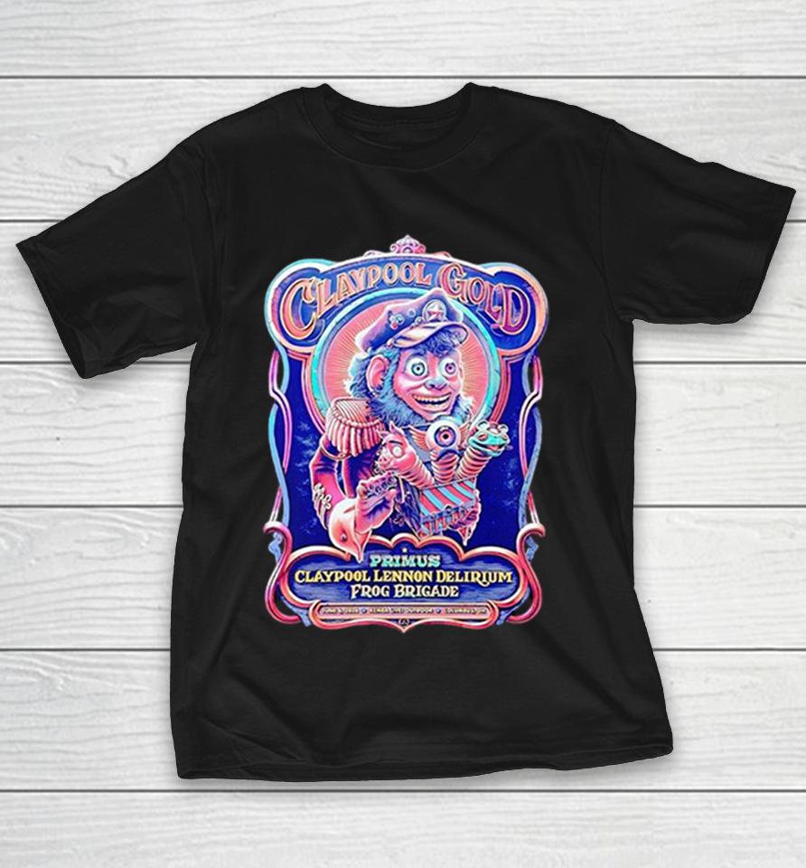 Claypool Gold Primus Claypool Lennon Delirium And Frog Brigade Columbus Ohio 2026 Event Shirts 1 Claypool Gold Primus Claypool Lennon Delirium And Frog Brigade Columbus Ohio 2026 Event Shirts