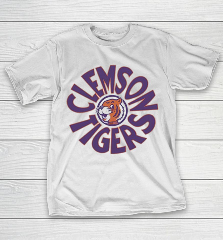 Clemson Tigers Retro Round Logo Vintage Shirts 1 Clemson Tigers Retro Round Logo Vintage Shirts