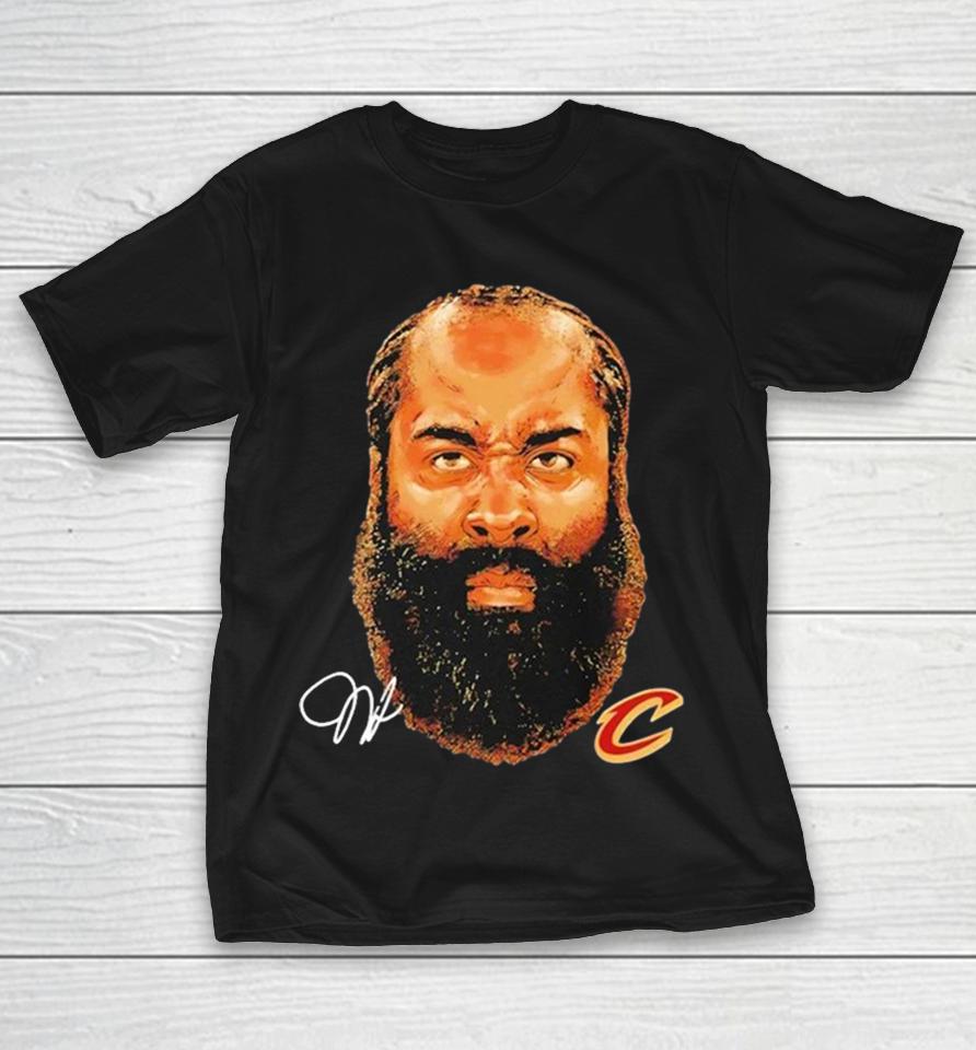 Cleveland Cavaliers James Harden Big Head Signature Shirts 1 Cleveland Cavaliers James Harden Big Head Signature Shirts