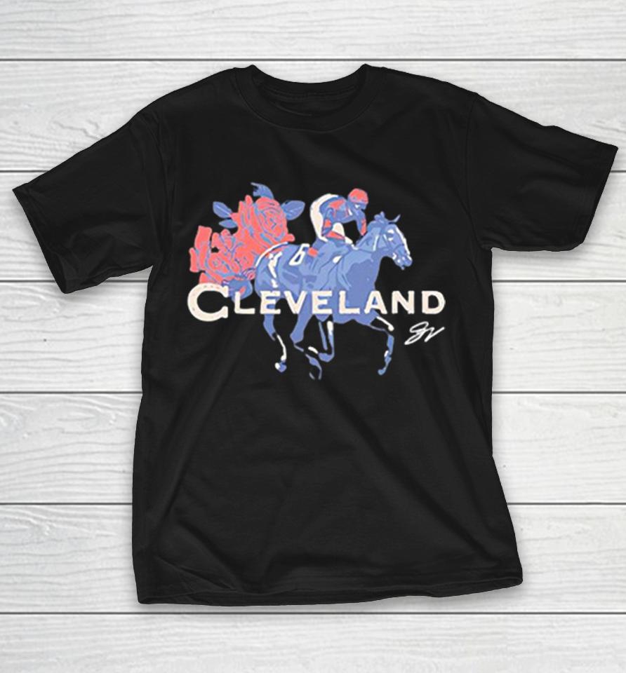 Cleveland Thoroughbred Horse Racing Racehorse Jockey Number 5 Roses Track Equestrian Shirts 1 Cleveland Thoroughbred Horse Racing Racehorse Jockey Number 5 Roses Track Equestrian Shirts