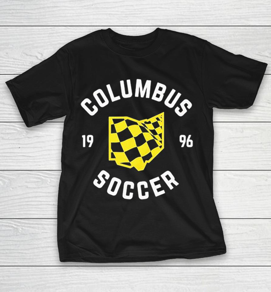 Columbus Crew Checkered Flag 1996 Soccer Shirts 1 Columbus Crew Checkered Flag 1996 Soccer Shirts
