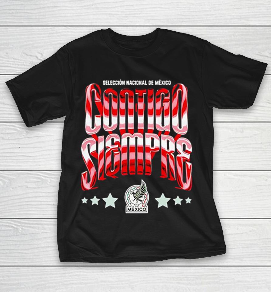 Contigo Siempre Mexico Seleccion Nacional Chrome Red Shirts 1 Contigo Siempre Mexico Seleccion Nacional Chrome Red Shirts