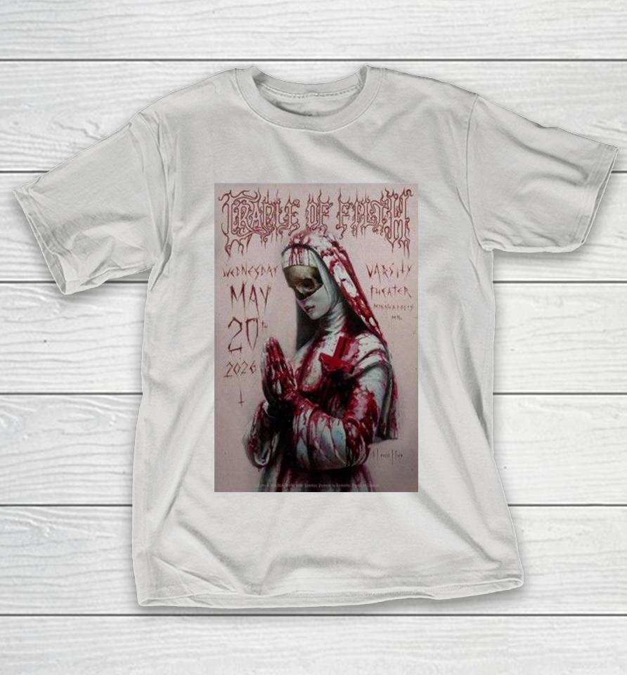Cradle Of Filth Minneapolis, Mn May 20 2026 Shirts 1 Cradle Of Filth Minneapolis, Mn May 20 2026 Shirts