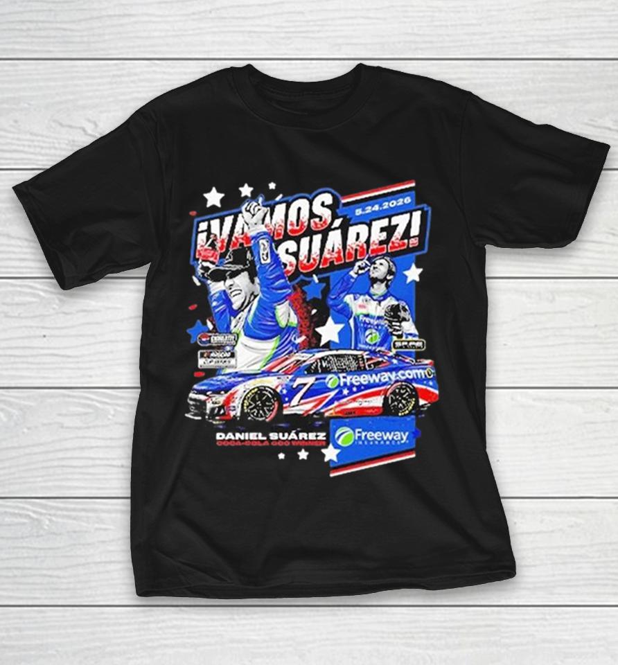Daniel Suárez Freeway Insurance Coca-Cola 600 Winner Shirts 1 Daniel Suárez Freeway Insurance Coca-Cola 600 Winner Shirts
