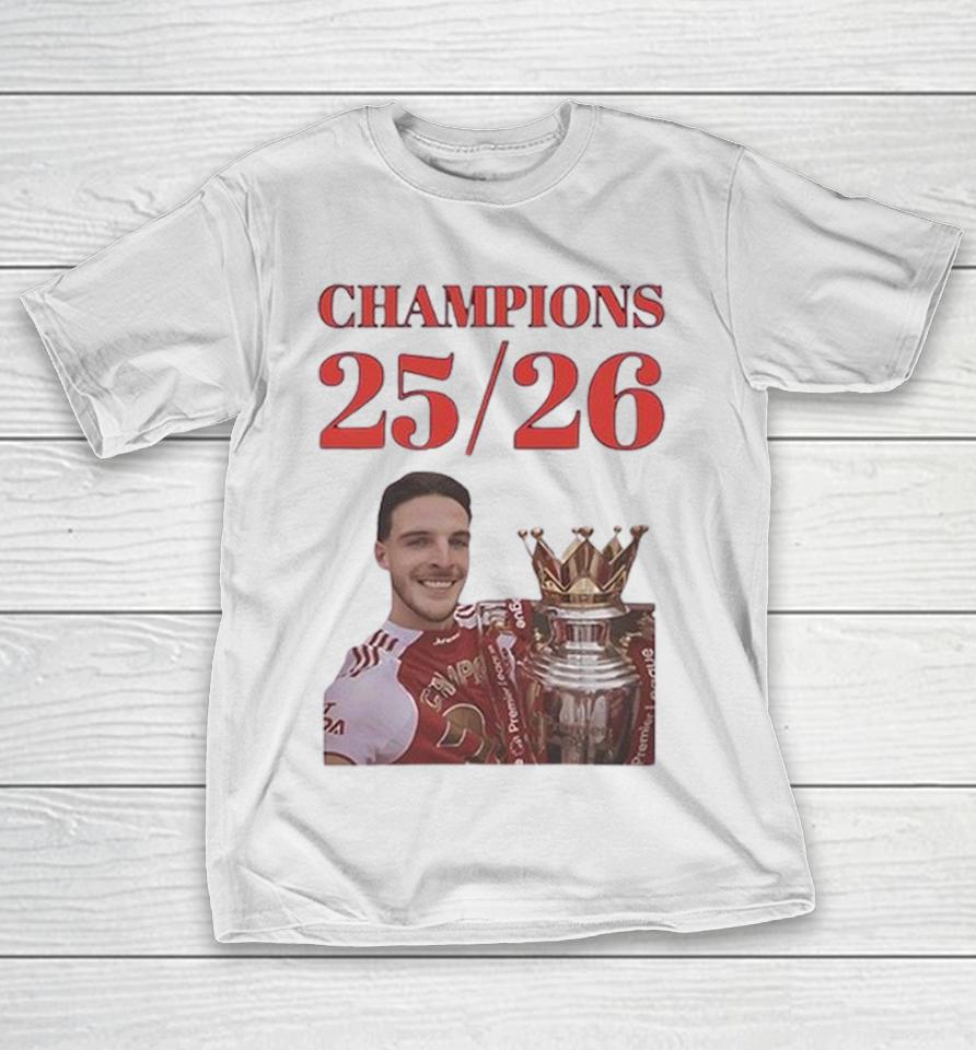 Declan Rice Arsenal Premier League Champions 25 26 Trophy Shirts 1 Declan Rice Arsenal Premier League Champions 25 26 Trophy Shirts