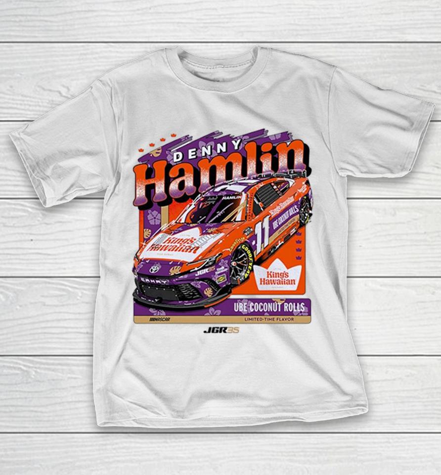 Denny Hamlin Joe Gibbs Racing Nascar Kings Hawaiian Ube Coconut Rolls Shirts 1 Denny Hamlin Joe Gibbs Racing Nascar Kings Hawaiian Ube Coconut Rolls Shirts