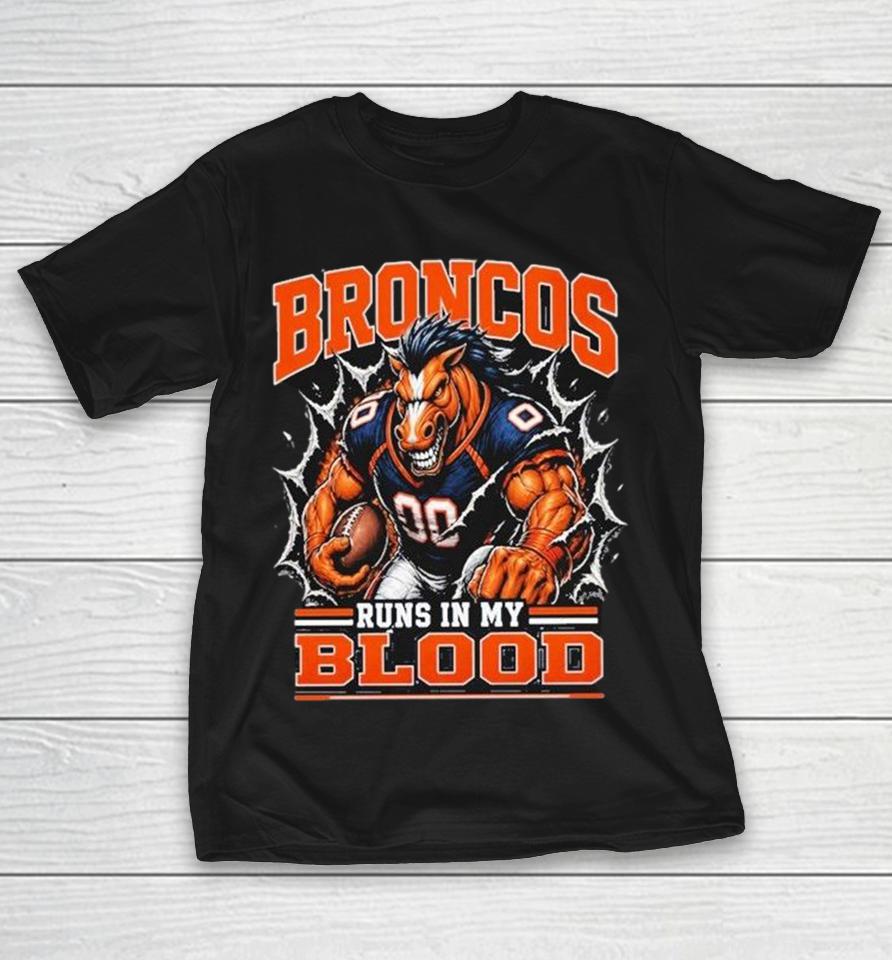 Denver Broncos Runs In My Blood Mascot Shirts 1 Denver Broncos Runs In My Blood Mascot Shirts