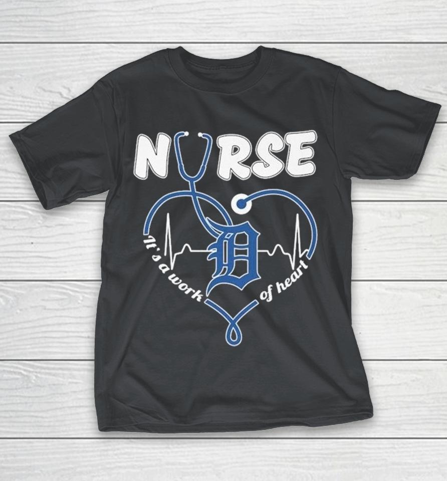 Detroit Tigers Nurse It’s A Work Of Heart Stethoscope Shirts 1 Detroit Tigers Nurse It’s A Work Of Heart Stethoscope Shirts