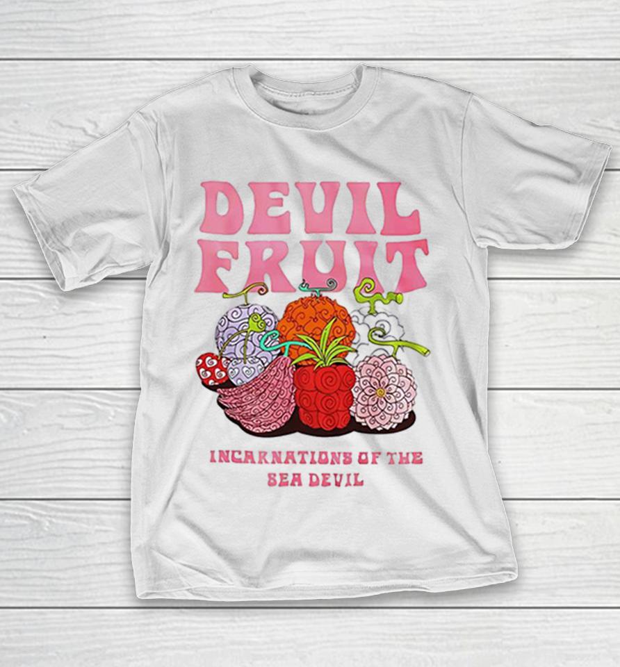 Devil Fruit Incarnations Of The Sea Devil One Piece Anime Illustration Shirts 1 Devil Fruit Incarnations Of The Sea Devil One Piece Anime Illustration Shirts