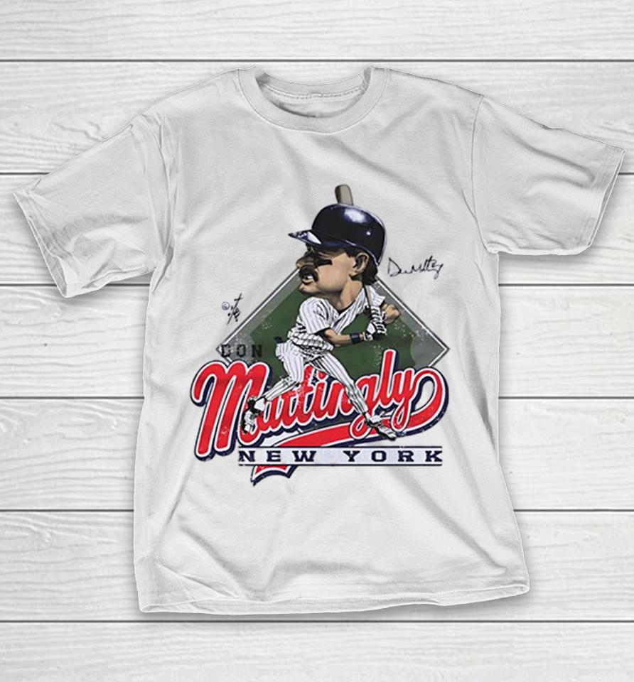 Don Mattingly New York Yankees Script Caricature Vintage Shirts 1 Don Mattingly New York Yankees Script Caricature Vintage Shirts